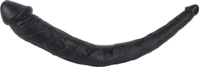 Kiotos Cox - Dubbele Dildo 35 x 2.2/5 cm - Zwart