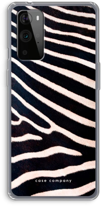 Case Company® - Hoesje geschikt voor OnePlus 9 Pro hoesje - Zebra - Soft Cover Telefoonhoesje - Bescherming aan alle Kanten en Schermrand