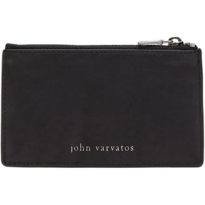 John Varvatos Heritage Long Zip Card Case Black Maat: OS | Portemonnees Outlet | Heren | Zwart