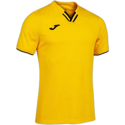 Joma Toletum IV Shirt Korte Mouw Kinderen - Geel / Zwart | Maat: 140