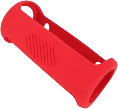 Siliconen hoes - Beschermhoes audio - Draagbare bescherming - Zachte demping - 31 cm lengte - Rood