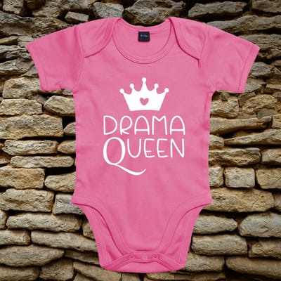 Rompertje - Baby rompertje met tekst: Drama Queen - Organic katoen