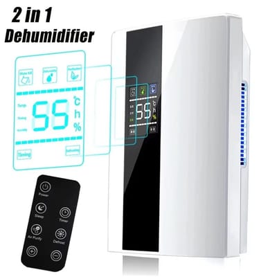 VIEMAE Luchtontvochtiger - Vochtvreter - Luchtreiniger - Air purifier - Luchtontvochtiger & luchtreiniger - Met afstandsbediening