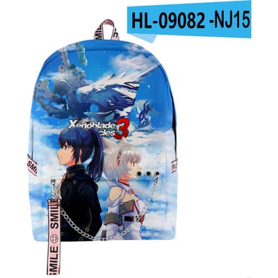 Klassieke Coole Xenoblade Chronicles 3 Game 3D Print Schooltassen Unisex Oxford Waterdichte Notitieboek multifunctionele Reistassen