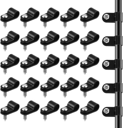 Dailygoods - 50 Stuks R-Kabelklemmen voor Kabelbeheer