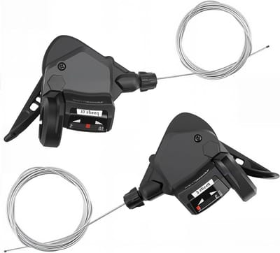Allecta - Fietsversnellingshendels voor 3x8/9/10 versnellingen - Fiets Shifter Hendel - Links/Rechts Schakelhendel