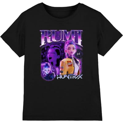 K-Pop Demon Hunters Kinderen Huntr/X Rumi T-shirt (Zwart)