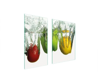 TMK ArtDeko Serie - Snijplank - Glas - 75x52 cm - Paprika