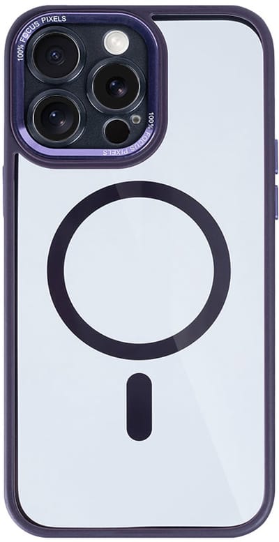 Rixus Classic 04 Case With MagSafe For iPhone 12 Pro Purple