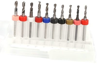 Allecto - PCB Boorbits Set - 10 Stuks Precisie Boorbits van 2.1mm tot 3mm - Efficiëntie - Geschikt voor elektronica - Ideaal voor hobbyprojecten