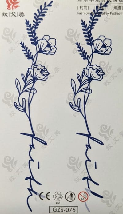 Semi-permanente tatoeage - Bijna original - Makkelijk in gebruik - Kool - Sexy - Waterbestendig - Mooie ontwerpen - Natuurlijk Veganistisch - Niet-toxisch – Duur tot 10 a 15 dagen - Door idereen te gebruiken.- A3