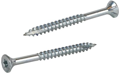 Radix Torx 20 Spaanplaatschroef - Platkop + Snijpunt - 4,0 x 45mm/30 - Verzinkt - Deeldraad (200 stuks)