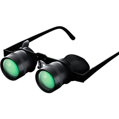 Jumelles de pêche jumelles de pêche mains libres télescope Portable longueur focale réglable pour 0 noir