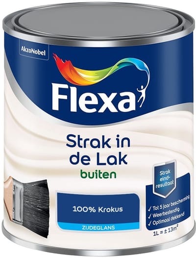 Flexa - Strak In De Lak Buitenlak Zijdeglans - 100% Krokus - Mengverf - 1 L