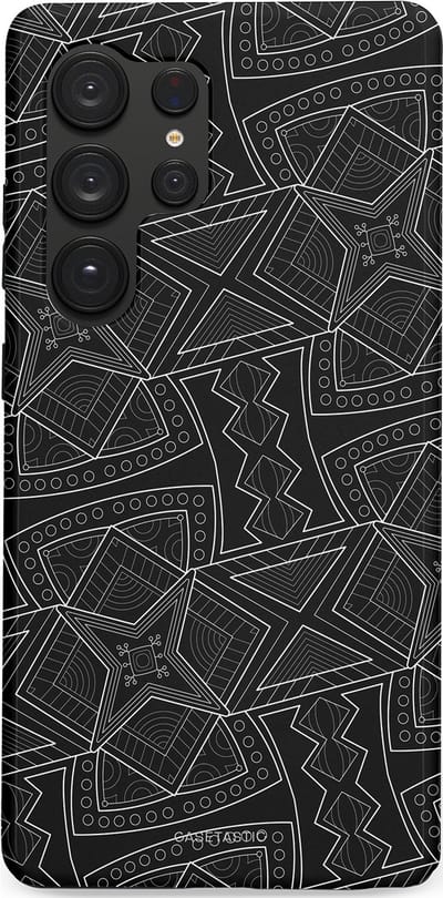 Casetastic Hoesje Geschikt voor Samsung S25 Ultra - Stijlvolle Beschermende Duo-layer Case - Afrikaanse kunst