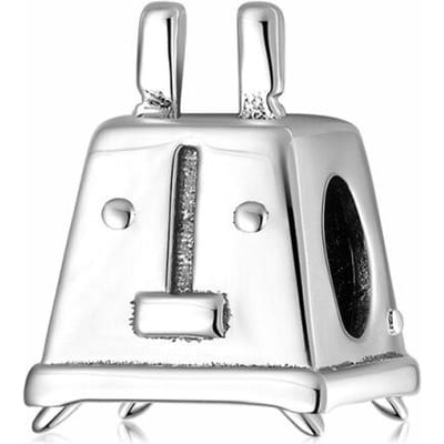 Keukengerei 925 Sterling Zilver Pannenkoekschep Klopper Spatel Hangers Charms Passend op Originele Designer Bedelarmband Sieraden Maken gray