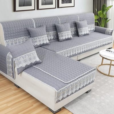 Geruite antislip bankhoes beschermer chaise vier seizoenen universele stretch hoekbank kussen handdoek 1/2/3/4-zits bank Cojines 70x210cm 1piece