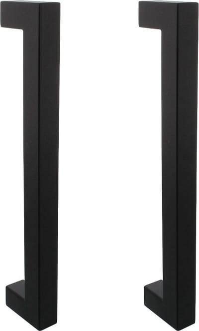 Intersteel Deurgrepen Vierkant per paar 325x60x25 mm mat zwart