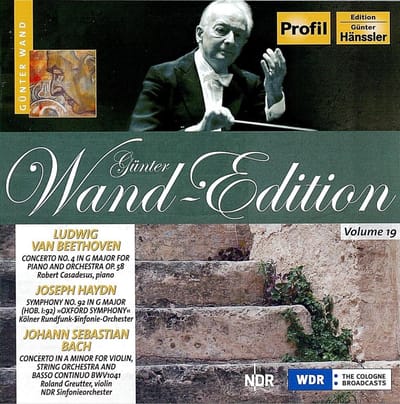 Kölner Rundfunk-Sinfonie-Orchester, Günter Wand - Beethoven: Piano Concerto No.4 | Haydn: Symphony No.92 | Bach: Concerto (CD)
