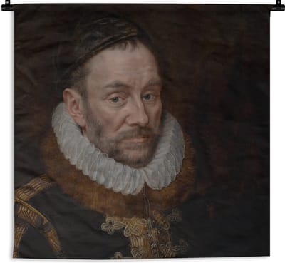 Wandkleed - Wanddoek - Willem van Oranje - Schilderij - Oude meesters - Kunst - 180x180 cm - Wandtapijt