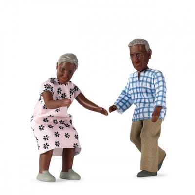 Lundby poppenhuisfiguren opa & oma Billie - poppenhuis speelgoed set.