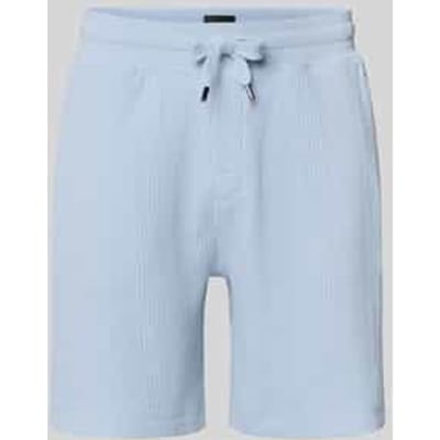 Regular fit short met wafelstructuur model 'STRUCTURE'