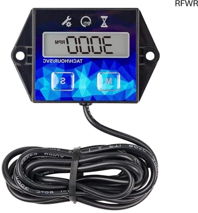 RFWR® Digitale LCD Waterdichte Toerenteller voor Grasmaaiers, Tractors en ATV's