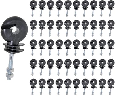 Omheining Isolatoren - Ring Isolatoren Schroef - Elektrisch Heining - 50 Stuks Set - M5 Schroef