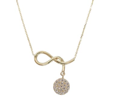 14 karaat gouden fantasie zirkonia hanger