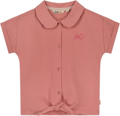 Moodstreet M402-5133 Meisjes Blouse - Dusty Rose - Maat 110-116