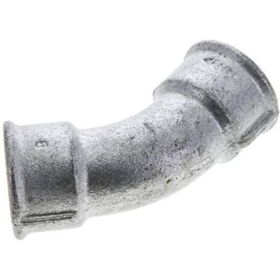 45° L-Koppeling Fitting Rp1'' Binnendraad Gietijzer 25bar