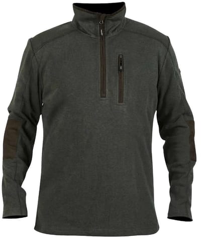 Hart Hunting Bannalp Zn Fleece Met Halve Rits Bruin L Man