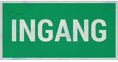 Ingang nooduitgang bord | Forex Re materiaal | 20 x 10 cm