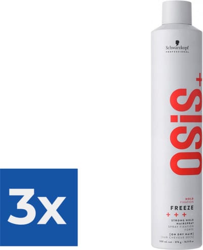 Stevige Fixatie Haarlak Osis Freeze Schwarzkopf - Voordeelverpakking 3 stuks