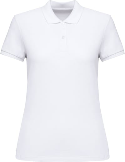 Native Spirit Ecologische damespolo in piquétricot NS208 - White - L