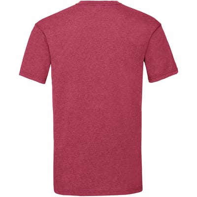 Fruit Of The Loom Heren Valueweight T-shirt met korte mouwen (Vintage Heather Rood)