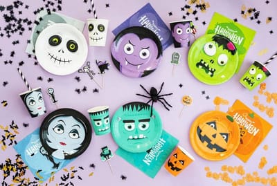6 papieren bekertjes Halloween Friends 220ml