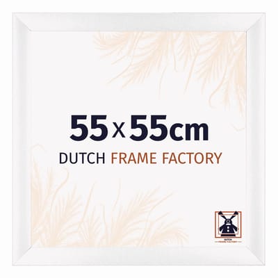 Fotolijst 55x55 cm - MDF - Wit Mat - Praag