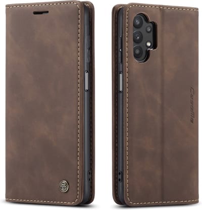 CaseMe Hoesje - Geschikt voor Samsung Galaxy A32 5G Hoesje - CaseMe 013 Book Case - Donkerbruin