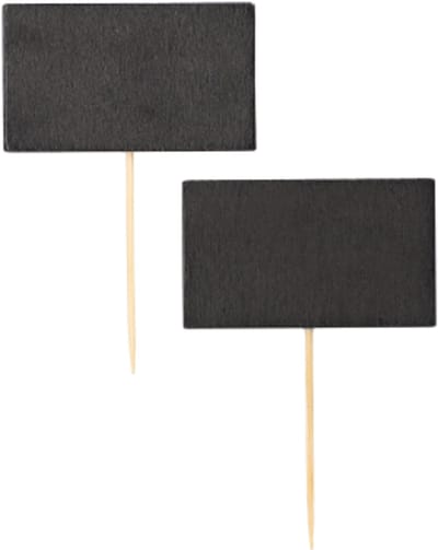 100 Fingerfood prikkers 9 cm Blackboard