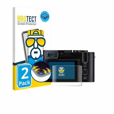 BROTECT - Screenprotector voor Leica Q3 / Q3 43 - Folie Beschermfolie transparant volledig dekking - 2 Stuks