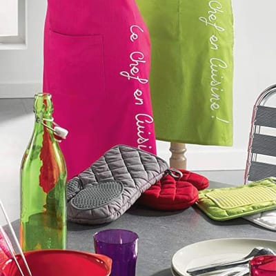 Ovenhandschoen 30 X 18 cm - Polykatoen en Siliconen - Zwart