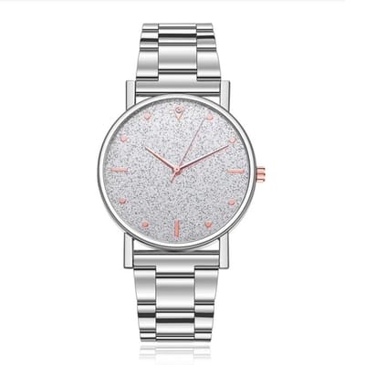LGT JWLS Dameshorloge - Sterrenhemel Design - Zilver & Rose Goud