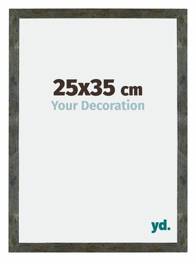 Your Decoration - Puzzellijst 25x35 cm - Blauw Goud Gemeleerd - Puzzellijst 500-1000 stukjes - MDF Fotolijst - Mura