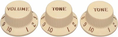 Fender 991369000 Strat-knoppen voor CTS-as, 1V + 2T, verouderd
