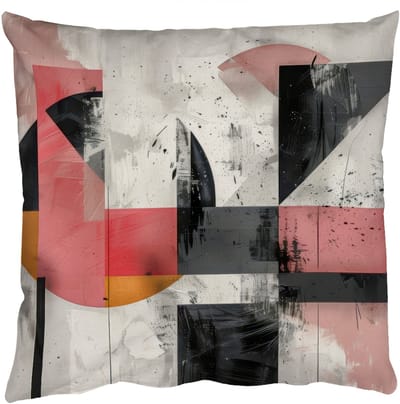 Sierkussens - Kussentjes Woonkamer - 50x50 cm - Roze - Abstract - Aesthetic - Modern - Vormen