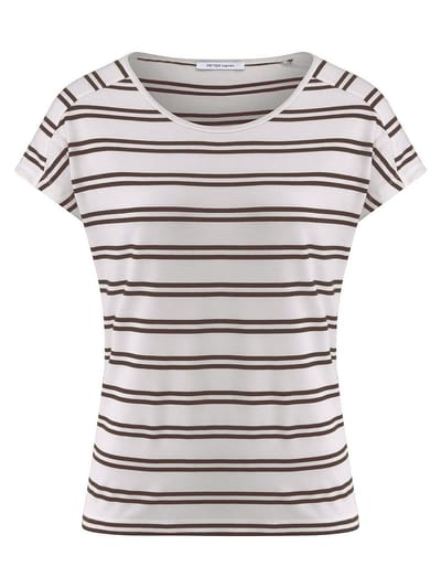 Shirt ronde hals Van Peter Hahn wit