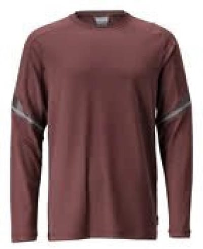 MASCOT® 22281-461 T-shirt met lange mouwen bordeaux rood - maat L