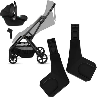 Lionelo Tansi Autostoeladapters – Compatibel met Populaire Baby Autostoeltjes – Eenvoudige Bevestiging op Kinderwagenframe – Zonder Zitting te Verwijderen