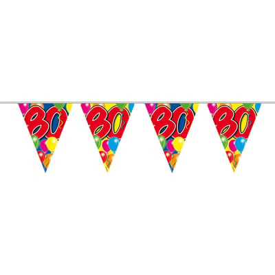 Folat - Vlaggenlijn 80 jaar Ballonnen (10 meter)